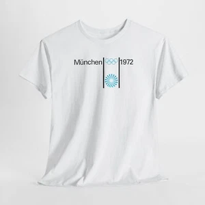 1972 München Summer Games Munich West Germany Gildan Unisex Heavy Cotton Tee - Picture 1 of 22