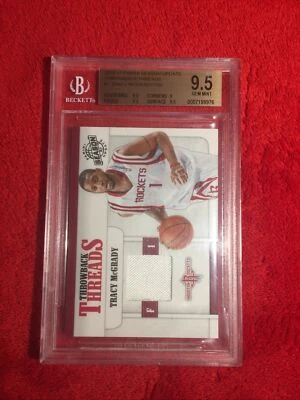 Tracy McGrady 2010 Season Update Throwback Jersey Patch #/799 BGS 9.5 GEM *POP1* - Image 1 of 4