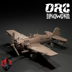 F6F Gunner Airplane | Dinoworld Orcs 2 | Fantasy 3D Printed RPG Miniatures - Picture 1 of 3