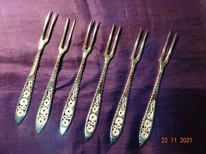 Solid Silver cocktail forks