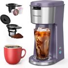 Famiworths Iced Coffee Makers, Hot and Cold Coffee Maker Single Serve Lavender