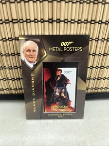 2024 James Bond Black Diamond 007 DESMOND LLEWELYN As “Q” Metal Posters - Picture 1 of 2