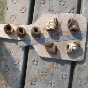 7 X Malleable Iron elbow + 45 degrees Fittings 3/4 F x 3/4 F” inch heavy wall - Picture 1 of 1