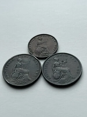 1831 Penny / 1831 Half Penny / 1834 Penny- William IV British Copper Coins Lot - Image 1 of 4