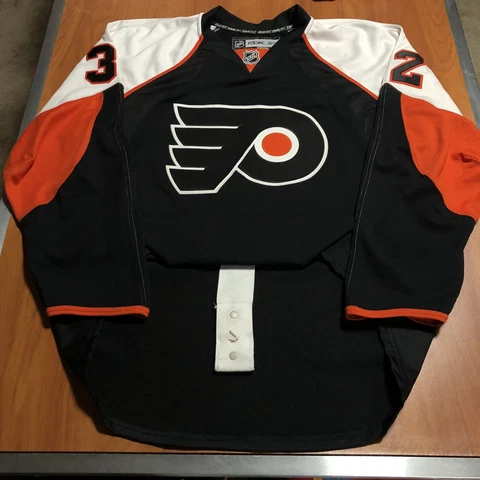 Reebok Edge 1.0 Authentic Riley Cote Philadelphia Flyers NHL Jersey Black 56 Cover