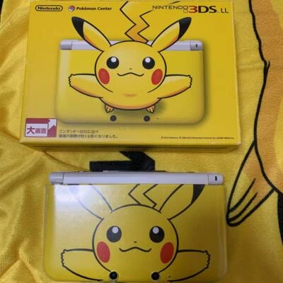 Nintendo 3DS LL Pokemon Pikachu Amarillo Edición Limitada Usado Japón Importación En Caja Foto 1 de 4
