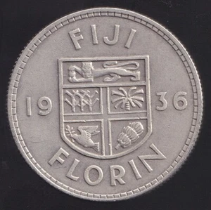 Fiji 19356 One Florin 2/- George V - Extra Fine - Picture 1 of 3