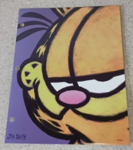 VTG Garfield Mead Portfolio 33288 Face Portrait Jim Davis Folder Free Shipping - Picture 1 of 2
