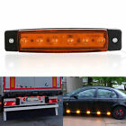 Universal Orange LED Side Marker Indicators Light Amber Lamp Car Truck Trailer