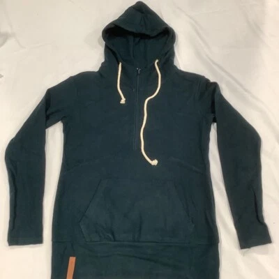 Ampersand Avenue Mujer Sudadera con Capucha Verde Cordón Elastizado 1/2 Cremallera Sudadera S Nueva Foto 1 de 4