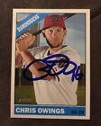 CHRIS OWINGS 2015 TOPPS HERITAGE AUTOGRAPHED SIGNED AUTO BASEBALL CARD 182 DIAMO
