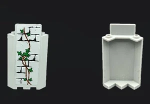 Lego Part Panel 3 x 3 x 6 Corner Wall, Bricks Ivy Trunks (Sticker) King’s Castle - Picture 1 of 1
