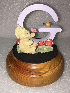 Art Deco POPCORN Alphabet Figure letter G gift 2.5 inches A6939 Enesco Gift - Picture 1 of 11