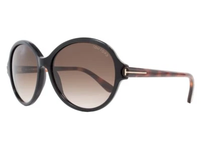 Gafas de sol Tom Ford MILENA marco negro Habana marrón degradado FT343 05B 59-15 140 Foto 1 de 4