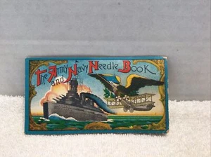 The Army and Navy Needle Book Battleship Bi-Plane Occupied Japan - Picture 1 of 8