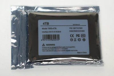 SATA SSD 2.5" 4TB 6GB/S Model T650-4TB - Image 1 of 2