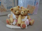 ADORABLE TEDDIES CHÉRIS 1994 "CŒUR À COEUR" GARÇON & FILLE ANGE AVEC COEUR