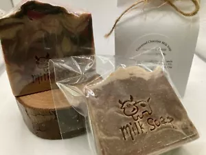 Homemade Assorted Peppermint Mocha & Chocolate Milk Soap Bars - Lot 2 - Picture 1 of 9