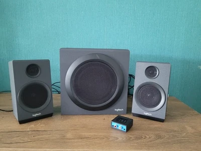 Logitech Z333 80W 2.1 Lautsprecher-System mit Subwoofer Satter Sound Schwarz. - Bild 1 von 4