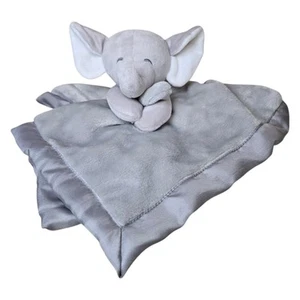 Carters Gray Elephant Plush Lovey Security Blanket Satin Trim 2018 Soft Baby Toy - Picture 1 of 4