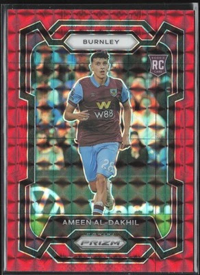Ameen Al-Dakhil RC Rookie 2023-24 Prizm Premier League Red Mosaic #276 Burnley - Image 1 of 2