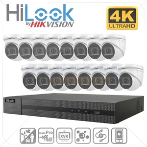 HIKVISION CCTV SYSTEM 4K DVR 2.8 MM 8MP TURRET CAMERA 30M IR OUTDOOR IP67 KIT  - Picture 1 of 18