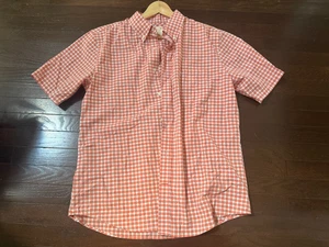 Dockers Plaid Button Up Shirt Short Sleeve Casual Everyday Top Large - Picture 1 of 2