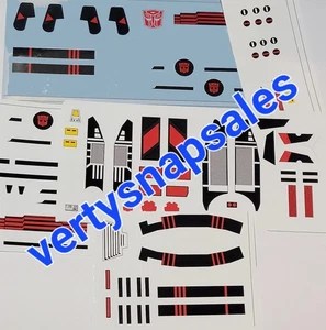 Transformers G1 Stickers For G1 JETFIRE - Picture 1 of 4