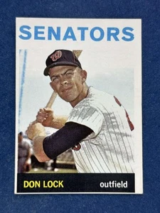 1964 Topps #114 Don Lock Washington Senators en muy buen estado-excelente - Imagen 1 de 2