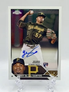 2023 Topps Chrome Update - Yerry De Los Santos RC Auto #RA-YDS - Pirates - Picture 1 of 2