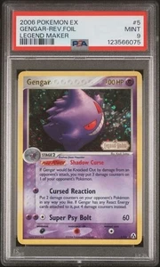 Pokemon Gengar EX Legend Maker Reverse Holo Rare #5 PSA 9 Mint - Picture 1 of 2