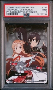 "PSA9 S-Pr/197 Sao Asuna Kirito Winner Promo Card Buddy Fight" - Picture 1 of 2