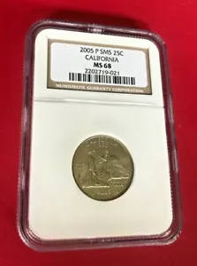 2005 P SMS QUARTER CALIFORNIA NGC MS 68 - Picture 1 of 2