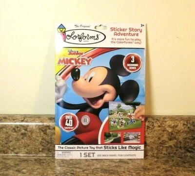 Colorforms Disney Junior Mickey Mouse Sticker Story Adventure Set NEW - Image 1 of 3