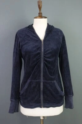 Suéter Juicy Couture Azul Con Capucha Cremallera Talla M Foto 1 de 4