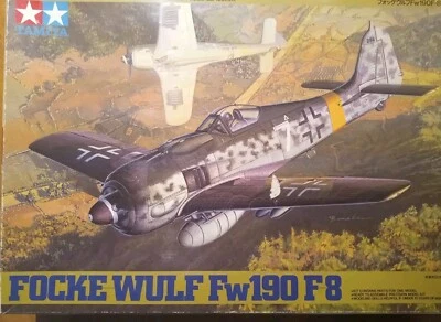 Rare Kit Tamiya 1/48  Fw190 F-8 made in Japan 61039 + Eduard Landing and Mask - Immagine 1 di 4