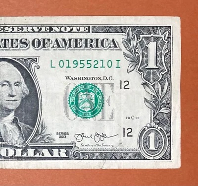 1955 February 1 (L 01955210 I) Birthday Note $1 One Dollar Bill (_1955/2/1_) - Image 1 of 3