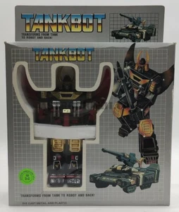 IPPATSUMAN SANKAN TANK ROBOT TANKBOT VINTAGE 1985 DIECAST NEW IN BOX G.PREZIOSI - Foto 1 di 7