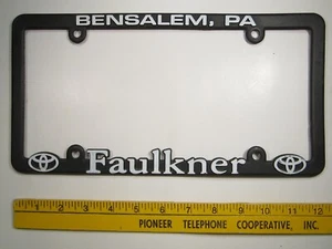 DISTRIBUIDOR Marco de matrícula FAULKNER TOYOTA Bensalem PA Z251A9 - Imagen 1 de 1