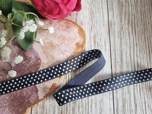 5 m cinta elástica estampada 16 mm gris oscuro OEKO-TEX Made in Holland - Imagen 1 de 2