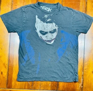 Vintage FCUK Joker T Shirt Dark Knight Men's Medium (Fits Like S/M) Thrashed - Picture 1 of 6