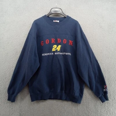 Sudadera De Colección Jeff Gordon Para Hombre Grande Azul Hendrick 24 Nascar Bordada Foto 1 de 4