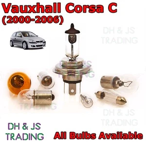 For Vauxhall Corsa C Headlight Sidelight Foglight Reverse Indicator Brake Bulbs - Picture 1 of 25