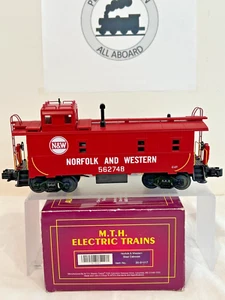 MTH PREMIRE 20-91017 # NORFORK & WESTERN EX.VISION-OS COUPLA STEEL CABOOSE. NOB - Picture 1 of 5