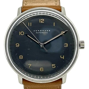 Junghans Max Bill Bauhaus Design Automatik HAU Edelstahl Lederband Fullset 2016 - Imagen 1 de 10