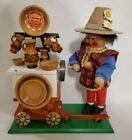 STEINBACH SALESMAN COOK DISHES CART SMOKER NUT CRACKER IN BOX GERMANY VINTAGE