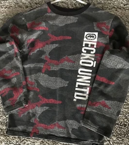Ecko Units Kids Medium (10/12) Long Sleeve Shirt  Grey M9 - Picture 1 of 5
