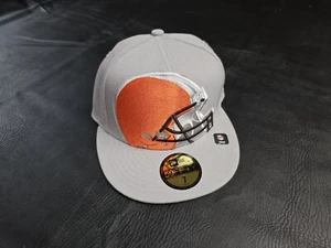 Cleveland Browns New Era Fitted Hat NFL Logo Elements 4.0 Size 7 Gray/Orange - Picture 1 of 8