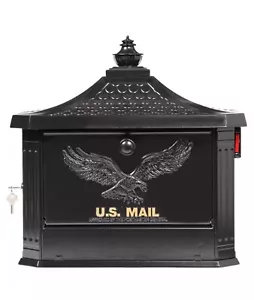 Architectural Mailboxes Post Mount 17.71" H X 18.0" W, Aluminum Corrosion Resist - Picture 1 of 4