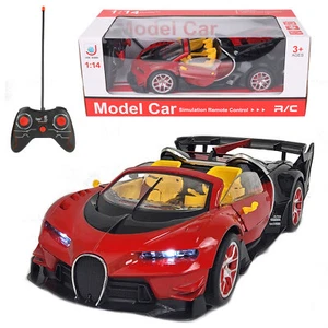 1:14 Kids Electric RC Remote Control Sport Racing Car Toy With Lights Open Doors - Picture 1 of 21